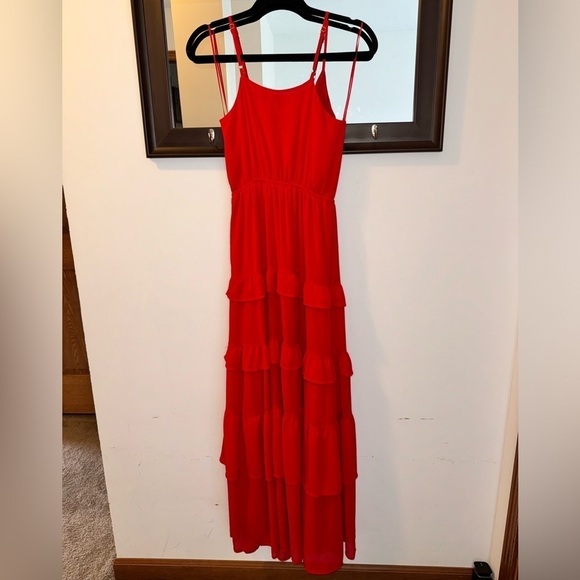 Flying Tomato Red Maxi Dress Size X-Small - Picture 4 of 5